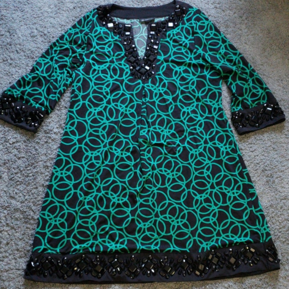 INC Embellished Tunic Dress